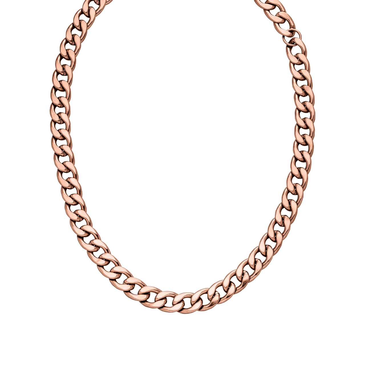 PURELEI Ikaika Kette in Roségold, Edelstahl vergoldet, starke Gliederkette, elegant und urban, Island-Spirit.
