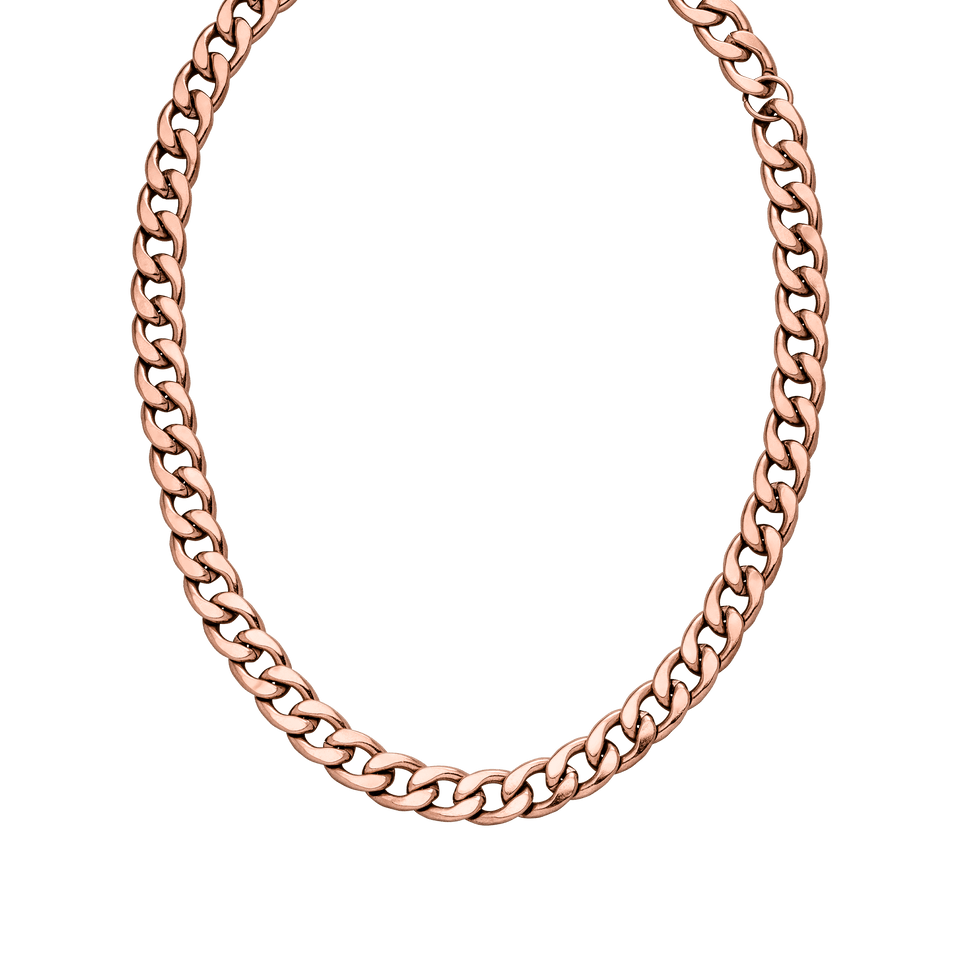 PURELEI Ikaika Kette in Roségold, Edelstahl vergoldet, starke Gliederkette, elegant und urban, Island-Spirit.