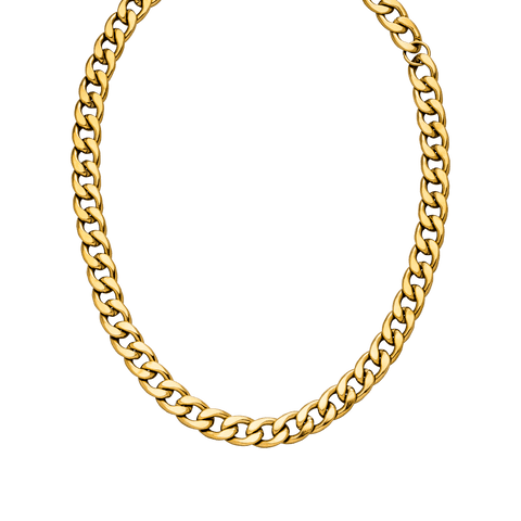 PURELEI Ikaika Kette aus 18K vergoldetem Edelstahl, kräftiges Design, edel und vielseitig, zeitloser Island-Spirit.