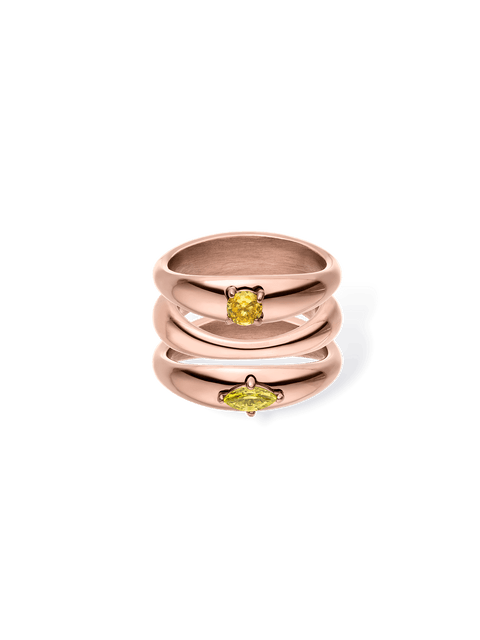 Soft Curve Ring Set