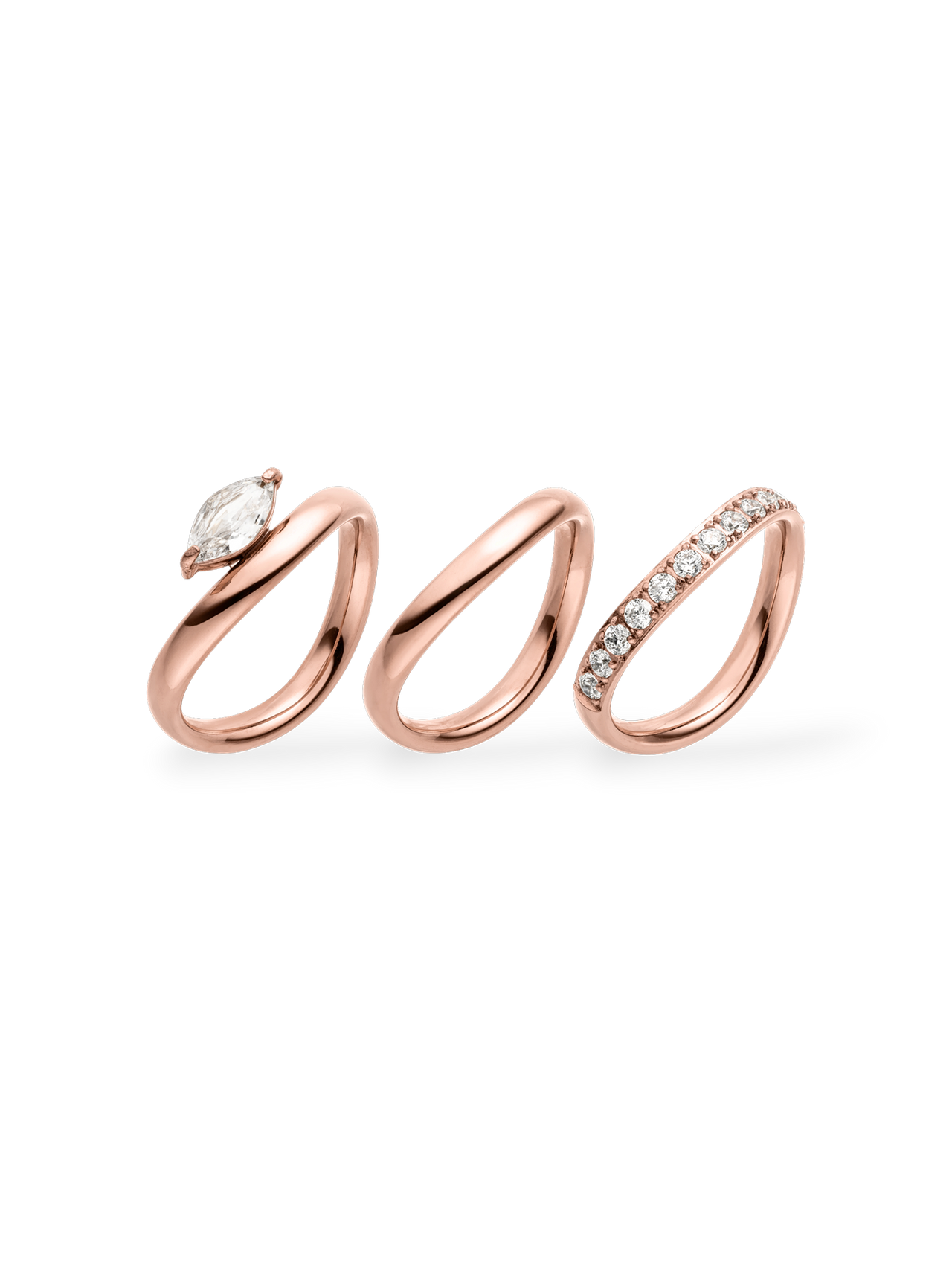 Lumi Trio Ring Set
