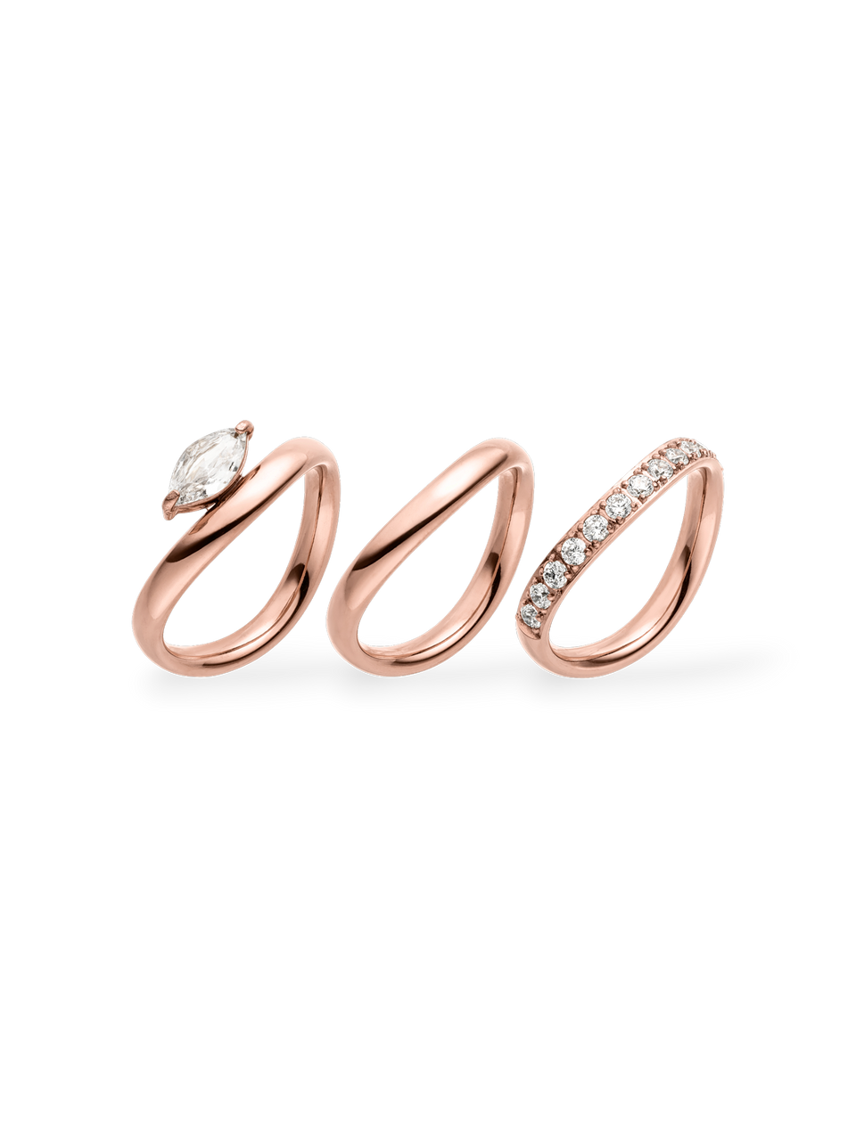 Lumi Trio Ring Set