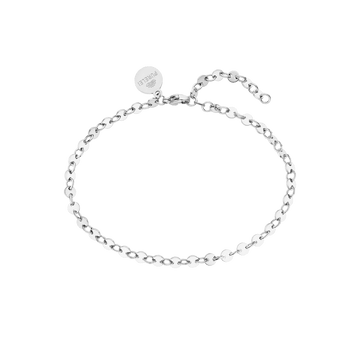 Silbernes Armband mit ovalen Gliedern, elegant und modern, von PURELEI.