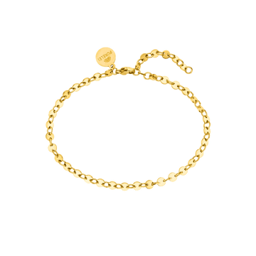 Goldenes Armband mit ovalen Gliedern, elegant und zeitlos, von PURELEI.