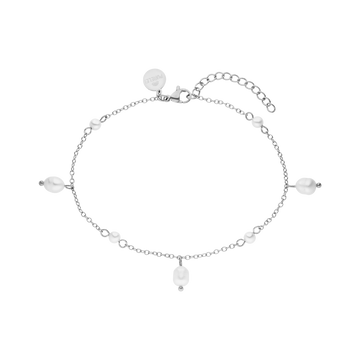 Silbernes Armband mit Perlen von PURELEI, elegant und feminin.