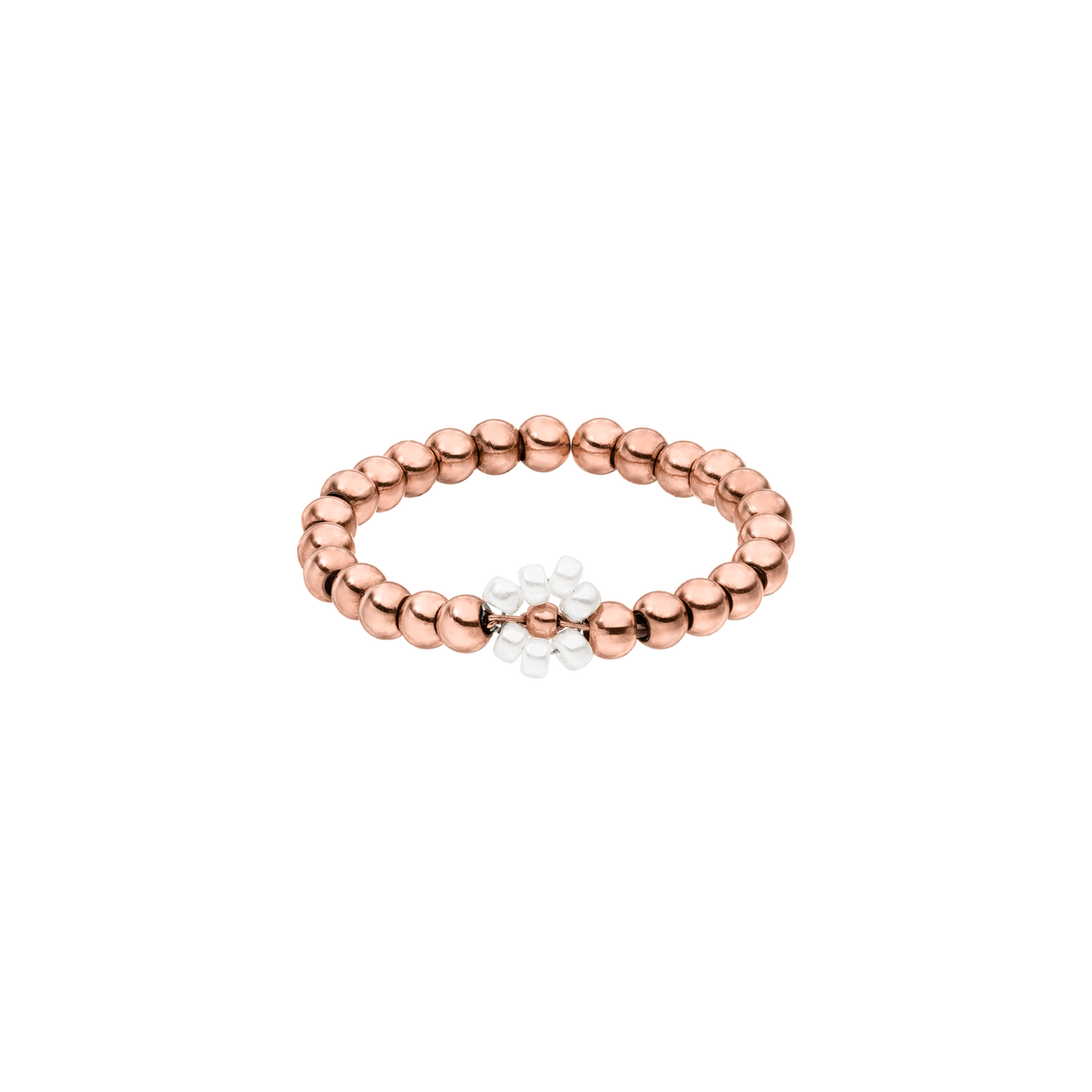 Roségoldenes Bead-Armband von PURELEI, elegant und modern mit glänzenden Kugeln.
