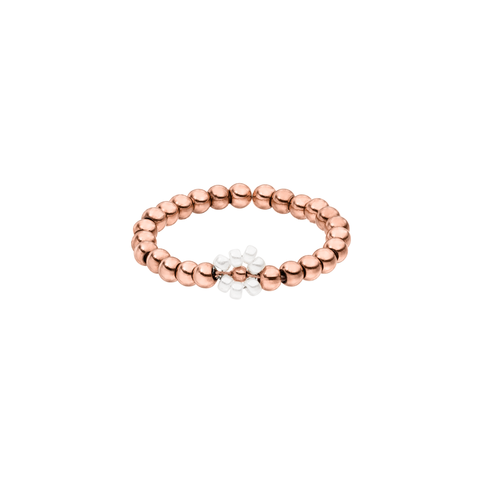 Roségoldenes Bead-Armband von PURELEI, elegant und modern mit glänzenden Kugeln.