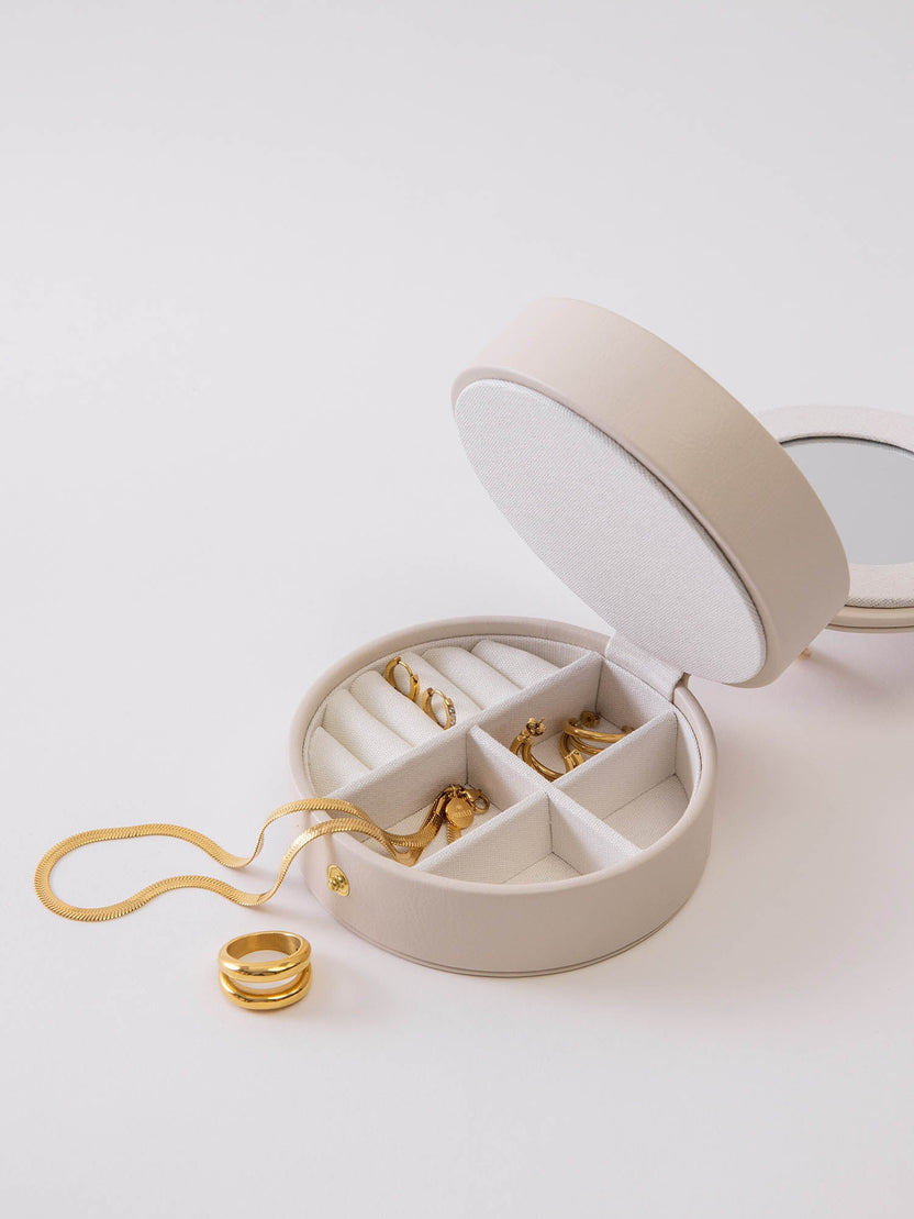 Muschel Schmuckbox Rund