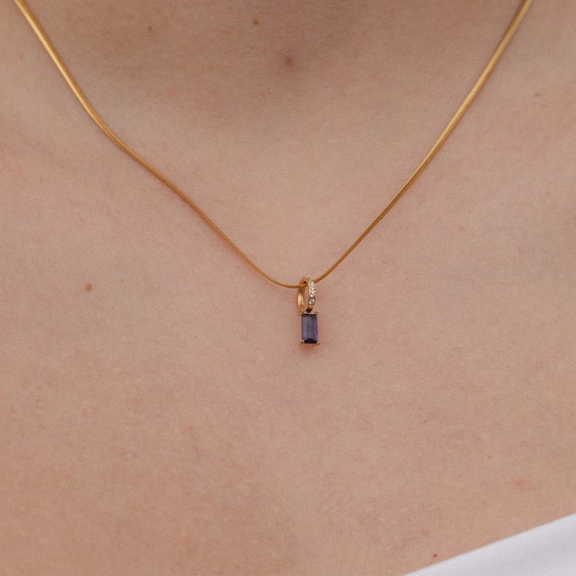 Roségoldene Kette mit elegantem Anhänger, PURELEI, für einen femininen Look.