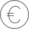 Symbol des Euro in elegantem Design, PURELEI inspiriert.