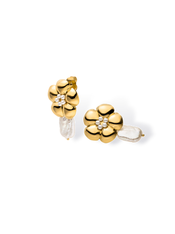 Floral Pearly Ohrringe