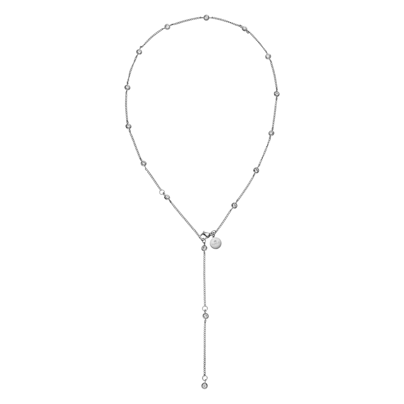 Silberne PURELEI Kette mit glänzenden Perlen und elegantem Design, modern und feminin.