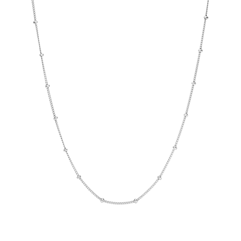 Li’ili’i Kette Purelei in silberner Edelstahl-Optik, feingliedrig, nickelfrei, elegante Basic-Kette für klare Looks.