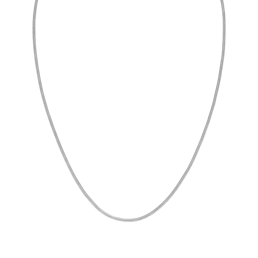 Silberne Kette mit feiner Struktur, elegant und zeitlos, von PURELEI.