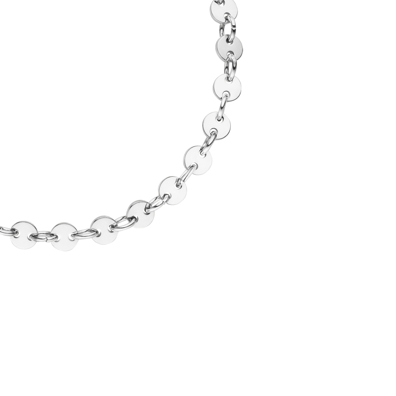 Silberne Kette mit runden Elementen, elegant und modern, von PURELEI.