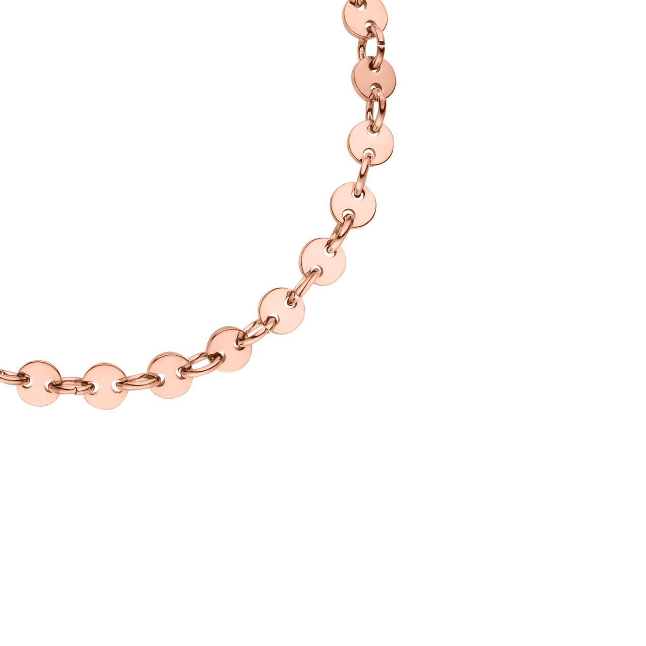 Roségoldene Kette mit runden Elementen von PURELEI, elegant und modern.