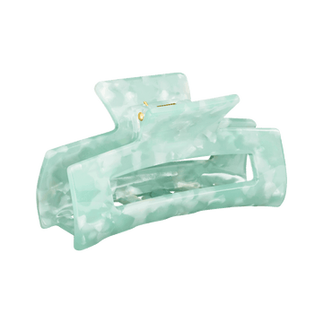 Mintgrüne Haarklammer aus Acryl mit elegantem Design von PURELEI.